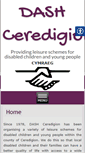 Mobile Screenshot of dashceredigion.org.uk