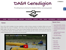 Tablet Screenshot of dashceredigion.org.uk